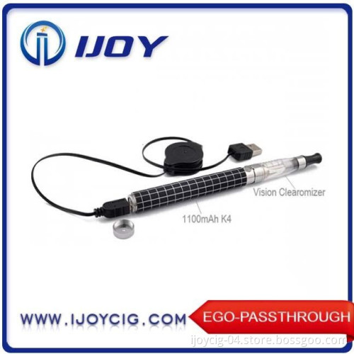 2014 Colorful 650mAh EGO Battery EGO Passthrough for Electronic Cigarette From Ijoy with CE Certificate
